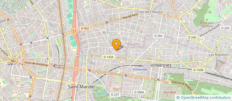 localisation de l'entreprise FORUM CREATIONS à MONTREUIL