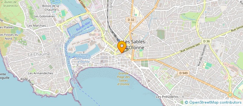 localisation de l'entreprise FORUM DE L'EUROPE à LES SABLES D'OLONNE