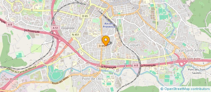 localisation de l'entreprise FORUM DE L'OCCASION à AIX-EN-PROVENCE