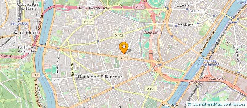 localisation de l'entreprise FORUM DE PARIS à BOULOGNE-BILLANCOURT