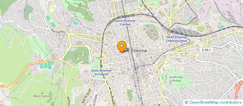 localisation de l'entreprise FORUM DES ENTREPRENEURS à SAINT-ETIENNE