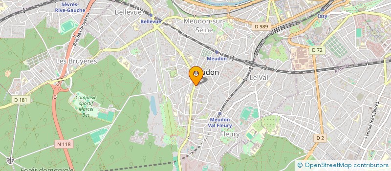 localisation de l'entreprise FORUM DES SCIENCES SOCIALES APPLIQUEES  MEUDON