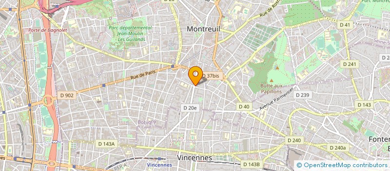 localisation de l'entreprise FORUM DEVELOPPEMENT à MONTREUIL