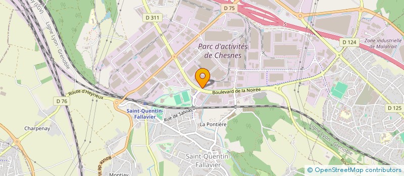 localisation de l'entreprise FORUM DIFFUSION PRESSE SAS  SAINT-QUENTIN-FALLAVIER