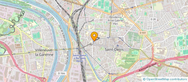 localisation de l'entreprise FORUM DU THEATRE à SAINT-DENIS