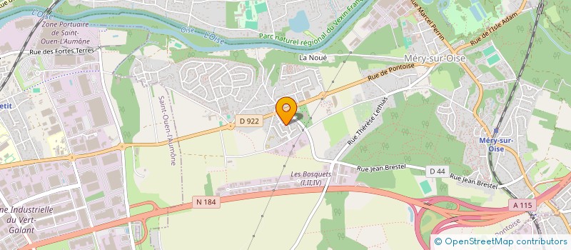 localisation de l'entreprise FORUM ENVIRONNEMENT à MERY-SUR-OISE