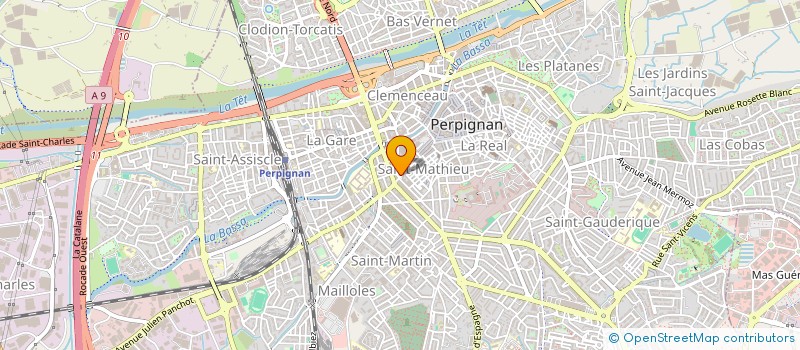 localisation de l'entreprise FORUM IMMOBILIER  PERPIGNAN