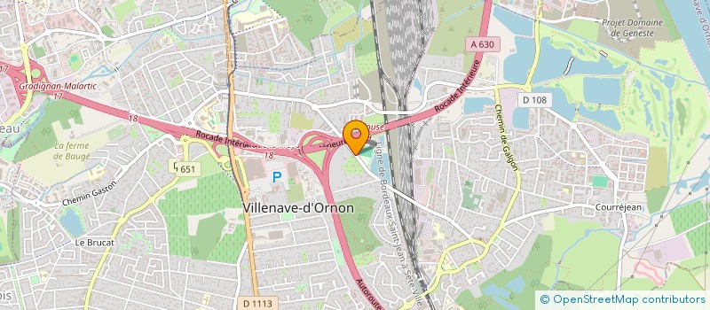 localisation de l'entreprise FORUM MEDICA  VILLENAVE-D'ORNON