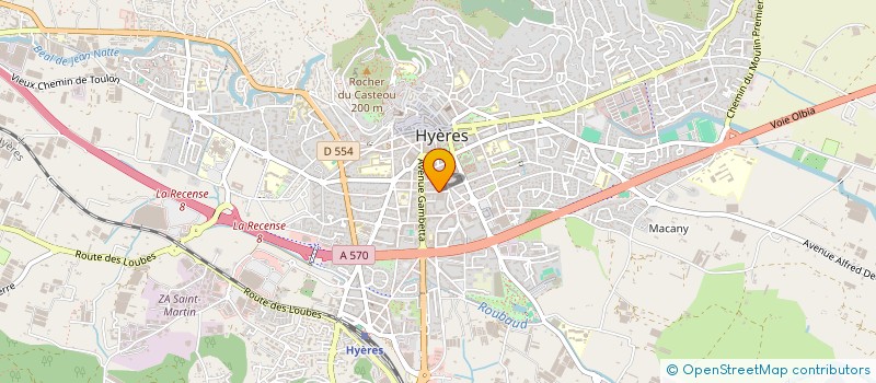 localisation de l'entreprise FORUM MEDITERRANEE à HYERES