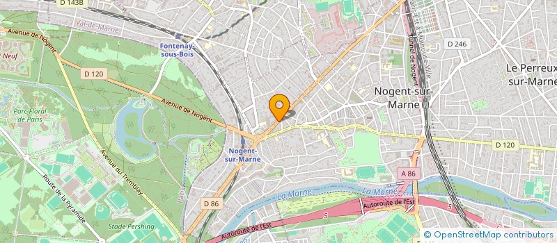 localisation de l'entreprise FORUM MENAGER à NOGENT-SUR-MARNE