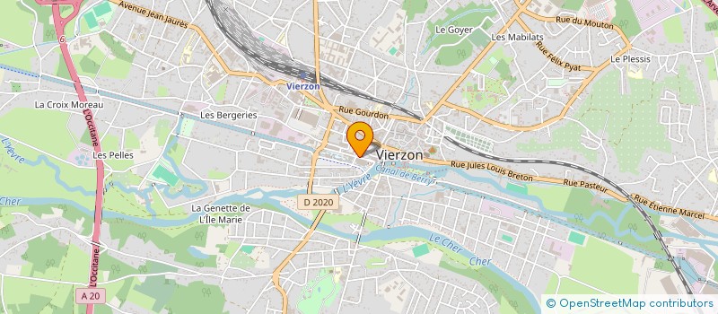 localisation de l'entreprise FORUM PIZZA  VIERZON