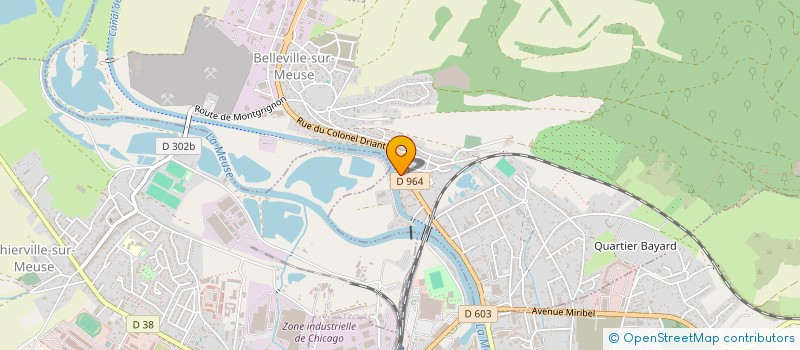 localisation de l'entreprise FORUM REGIONAL DE LA JEUNESSE GRAND EST à BELLEVILLE-SUR-MEUSE