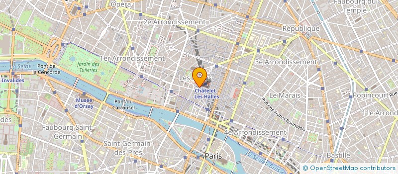 localisation de l'entreprise FORUM SERVICES à PARIS 01