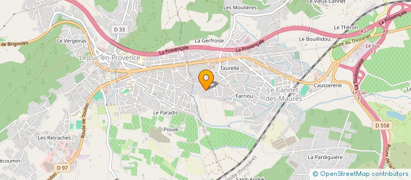 localisation de l'entreprise FORUM VOCONII  LE CANNET-DES-MAURES