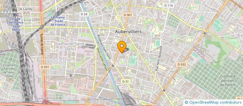 localisation de l'entreprise FORUM YONG  AUBERVILLIERS