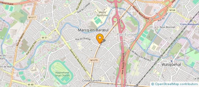 localisation de l'entreprise FORVEFA à MARCQ-EN-BARŒUL
