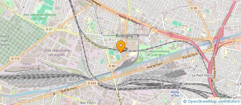 localisation de l'entreprise FORWARD  BOBIGNY