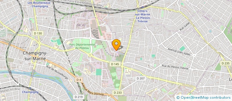 localisation de l'entreprise FORWARD à CHAMPIGNY-SUR-MARNE