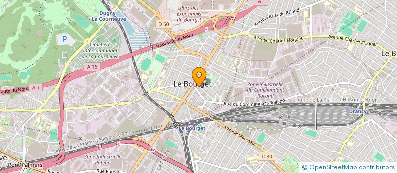 localisation de l'entreprise FORWARD TEXTILE AND GARMENT à LE BOURGET