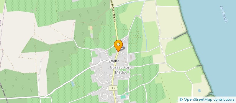 localisation de l'entreprise FORWINES  CUSSAC-FORT-MEDOC