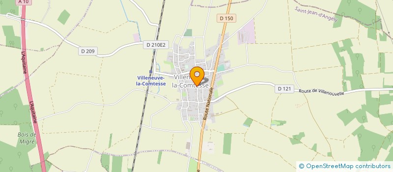 localisation de l'entreprise FORWOOD EVOLUTION  VILLENEUVE-LA-COMTESSE