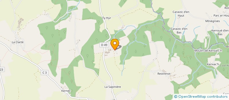 localisation de l'entreprise FORZH PENAOS à QUERRIEN