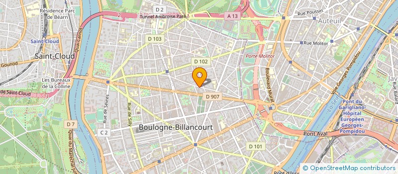 localisation de l'entreprise FORZZA à BOULOGNE-BILLANCOURT