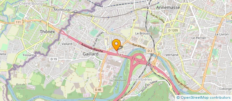 localisation de l'entreprise FOS à GAILLARD