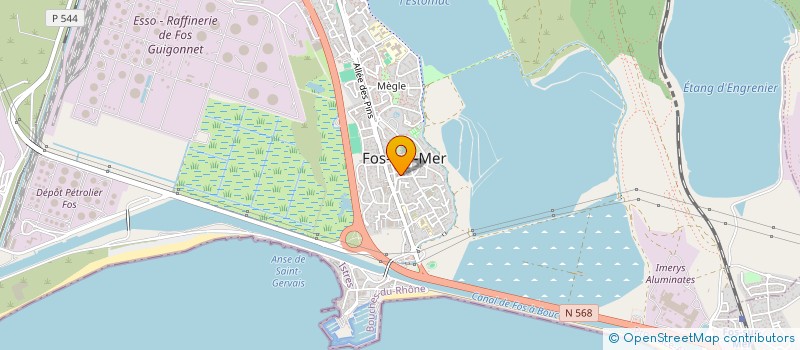 localisation de l'entreprise FOS TRAVAUX PUBLICS  FOS-SUR-MER