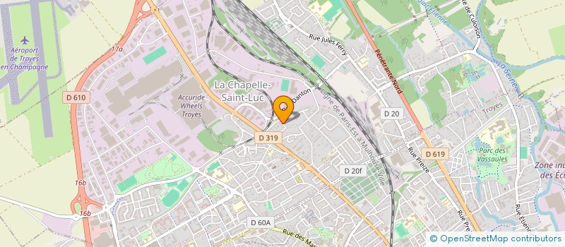 localisation de l'entreprise FOSA à LA CHAPELLE-SAINT-LUC