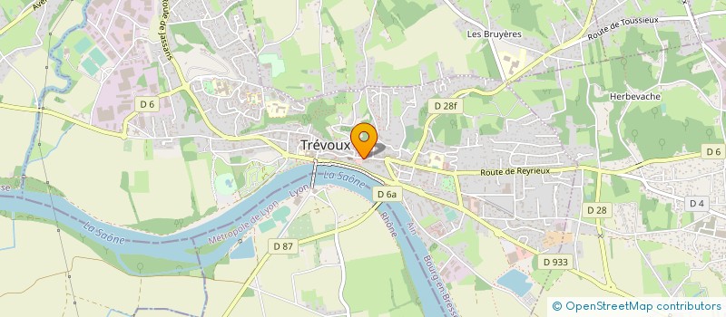 localisation de l'entreprise FOSA INDIGO SPIRITS à TREVOUX