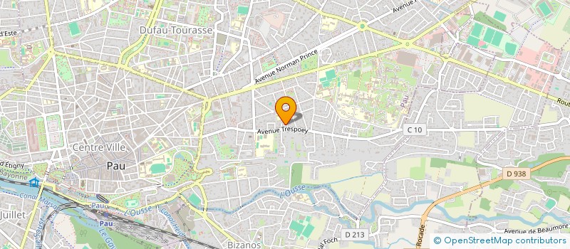 localisation de l'entreprise FOSBERY à PAU