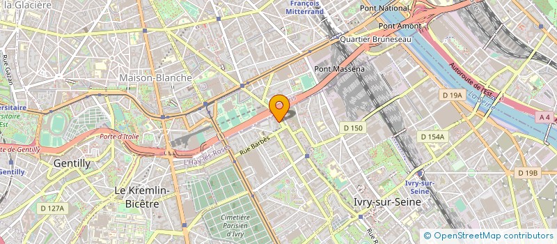 localisation de l'entreprise FOSBTP  IVRY-SUR-SEINE