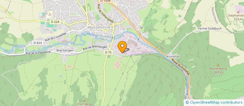 localisation de l'entreprise FOSELEV ALSACE à WASSELONNE