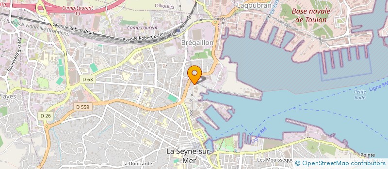 localisation de l'entreprise FOSELEV MARINE  LA SEYNE-SUR-MER