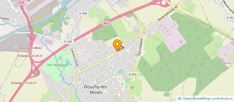 localisation de l'entreprise FOSIBAT à DOUCHY-LES-MINES