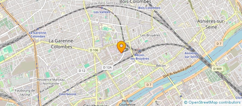 localisation de l'entreprise FOSMAX LNG  BOIS-COLOMBES