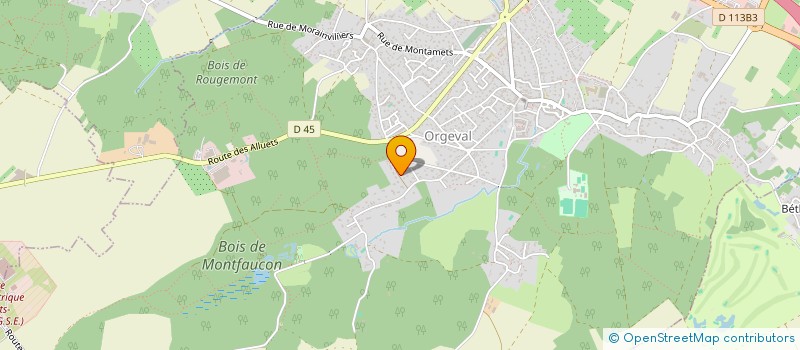 localisation de l'entreprise FOSP à ORGEVAL