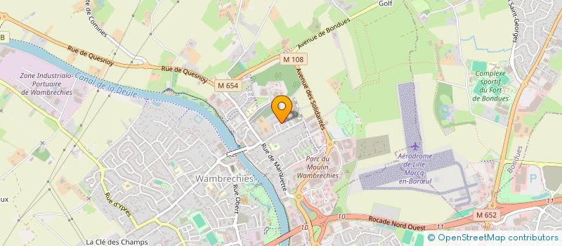 localisation de l'entreprise FOSSAERT  WAMBRECHIES