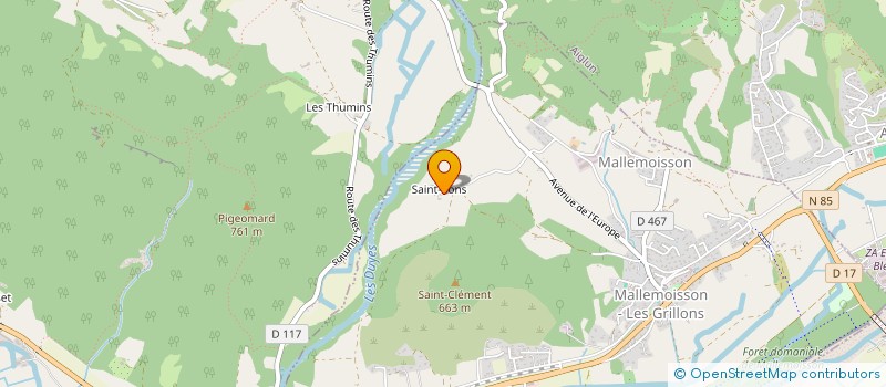 localisation de l'entreprise FOSSATI  MALLEMOISSON