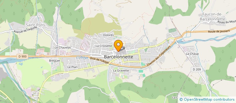 localisation de l'entreprise FOSSATI JPCG SCI à BARCELONNETTE