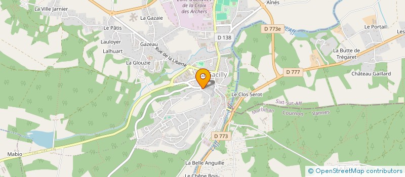 localisation de l'entreprise FOSSE SALINIERE  LA GACILLY