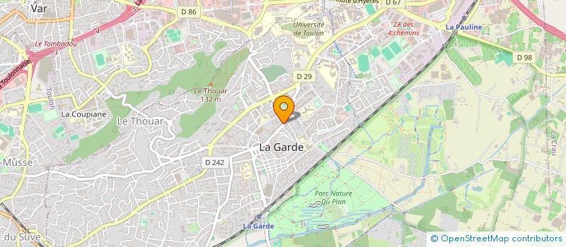 localisation de l'entreprise FOSSEAL à LA GARDE