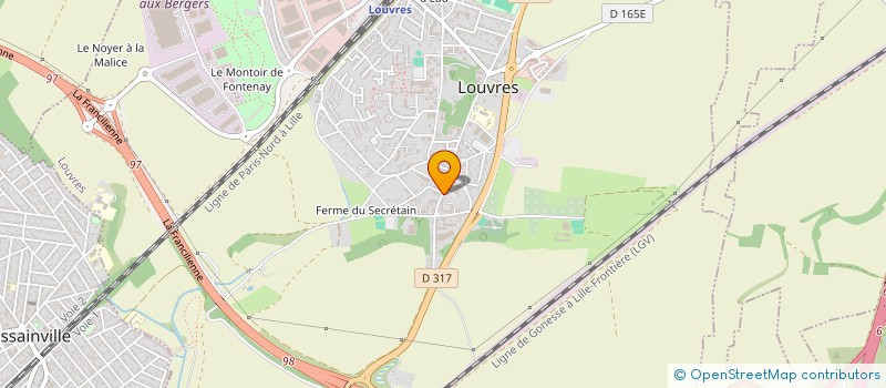 localisation de l'entreprise FOSSIER                       ROGER  LOUVRES