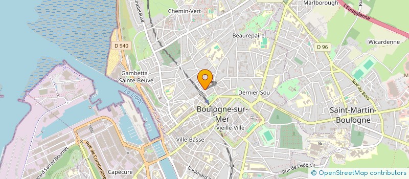 localisation de l'entreprise FOSSIEZ FRUITS ET PRIMEURS à BOULOGNE-SUR-MER