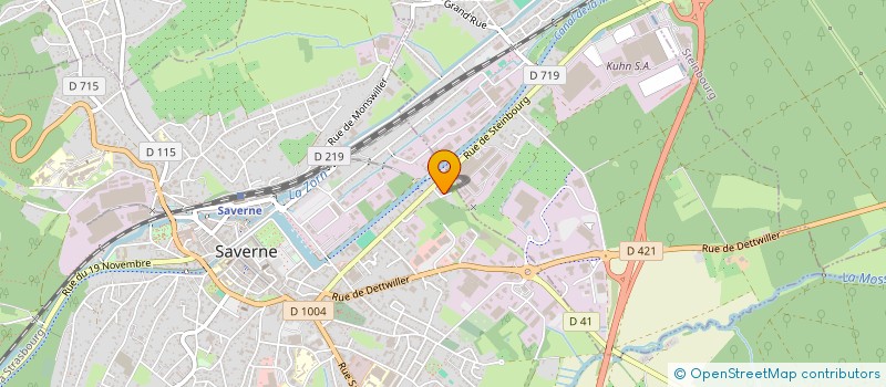 localisation de l'entreprise FOSSIL FRANCE à MONSWILLER