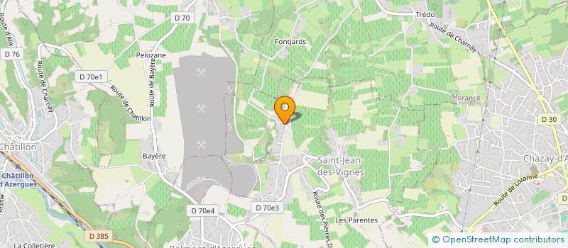 localisation de l'entreprise FOSSILEA  SAINT-JEAN-DES-VIGNES