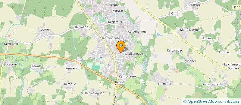 localisation de l'entreprise FOSTBROEDRA-SKALD  KERVIGNAC