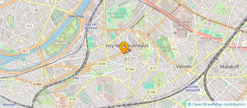 localisation de l'entreprise FOTEXPRESS à ISSY-LES-MOULINEAUX