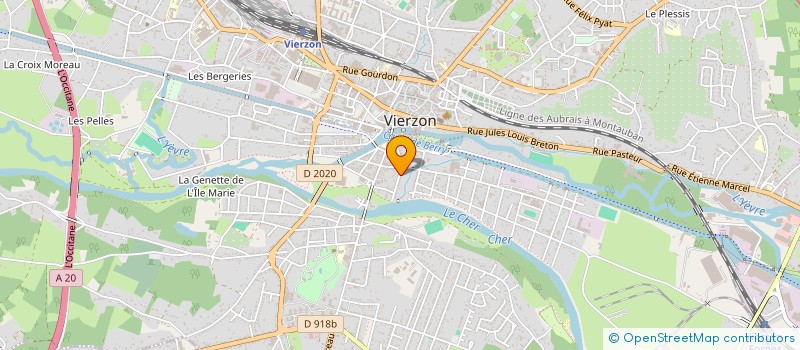 localisation de l'entreprise FOTOPTIC à VIERZON